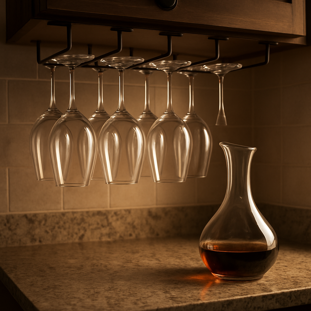 와인잔 보관용 걸이형 수납장